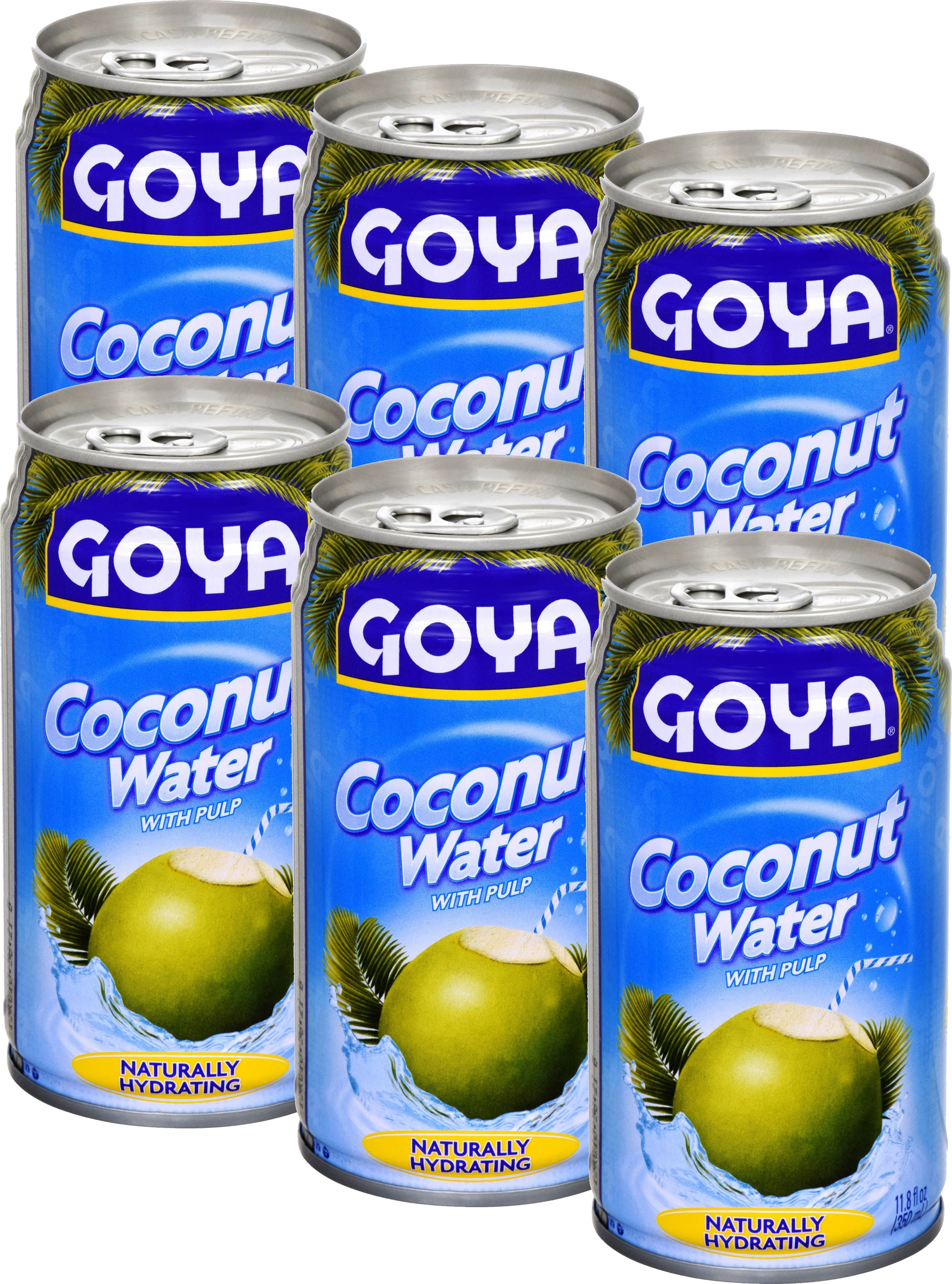 Goya Coconut Water with Pulp, 11.8 Oz (Pack of 6)