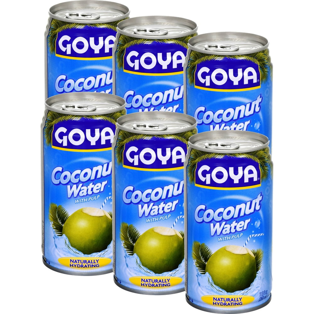 Goya Coconut Water with Pulp, 11.8 Oz (Pack of 6)