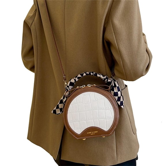 Giaone Trendy Round Handbag for Women Casual and Convenient Shoulder Crossbody Bag
