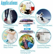 QQbed 8 PACK Vacuum Storage Bags, Airtight Space Saver, EXTRA LARGE to Organize Clothes Bedding
