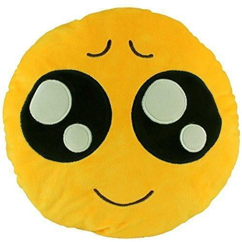 Toy Wink USA SELLER Emoji Pillow 12" Inch Large Yellow Smiley 30cm Emoticon 