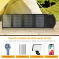 thumbnail image 3 of Amdohai 14W Foldable Solar Panel Portable Solar Power Solar Panel Solar Module Panel Portable High Efficiency Solar Panel with Dual USB Ports, 3 of 8