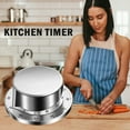 thumbnail image 3 of Kitchen Timer for Chefs with Loud Mechanical Alarm and Durable Stainless Steel Design No Batteries Needed, 3 of 6