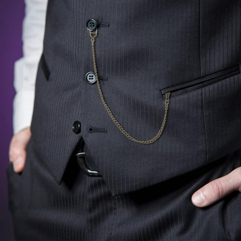 5Pcs Clip Pocket Watch Chain Alloy Albert Vest