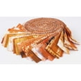 thumbnail image 3 of Soimoi 40Pcs Tie Dye Print Precut Fabrics Strips Roll Up 1.5x42inches Cotton Jelly Rolls For Quilting - Orange, 3 of 9