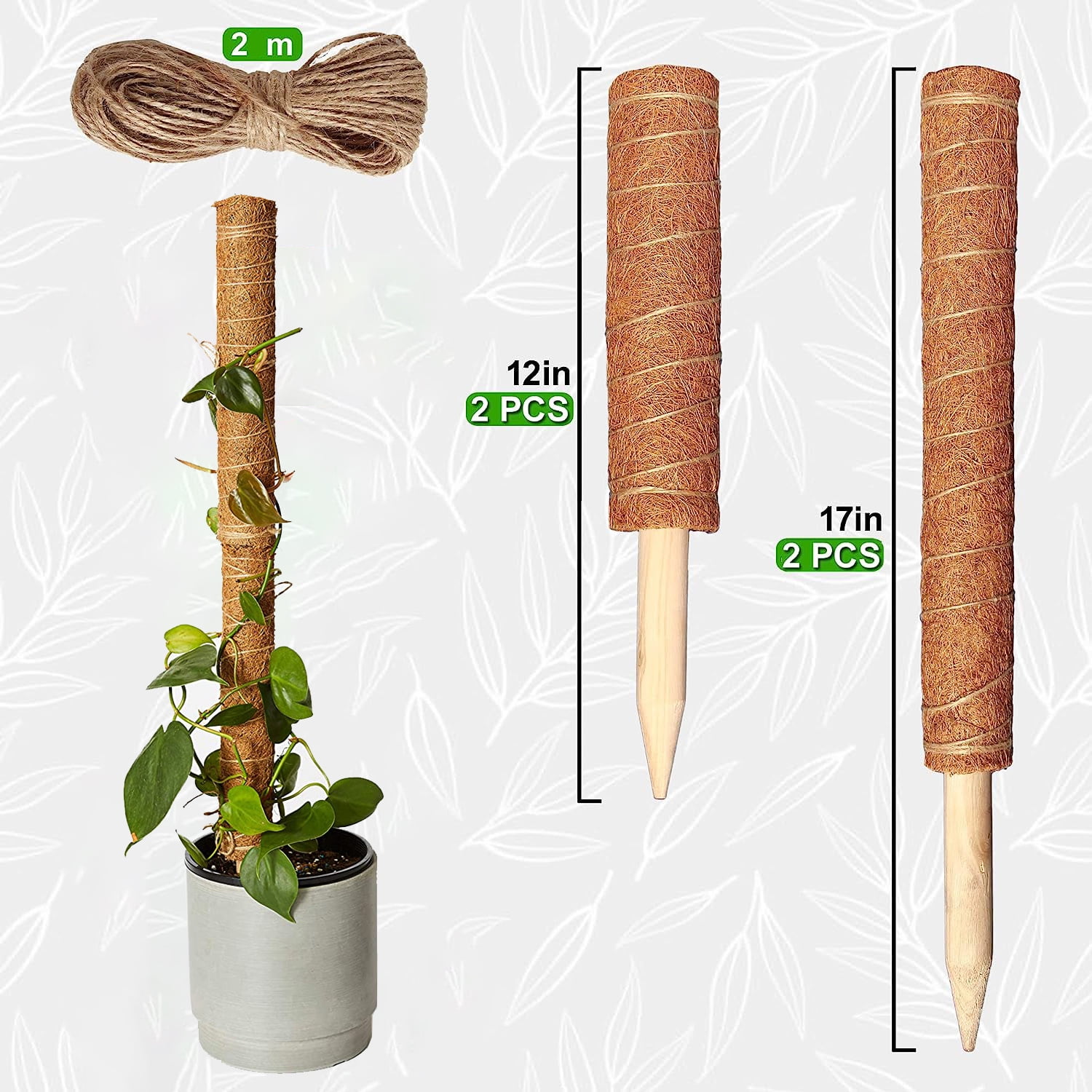 【新品未使用】MOSS STICK SW50 24-25 新品未使用】MOSS STICK SW50 24-25 Moss Pole for Plants