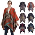 thumbnail image 5 of hirigin Women Christmas Shawl, Elegant Snow Reindeer Large Wrap Cape Fall Winter Scarf for Casual Daily, 5 of 8