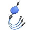 thumbnail image 1 of Cable de carga multi USB Cargador rápido retráctil 3 en 1, 1 of 8