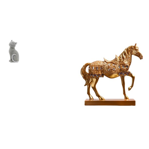 Figura de escritorio,Estatua de gato,linda estantería,escritorio,decoración del hogar,Estatuas de caballos,Estatuas de caballos Figura de caballo Figura de caballo,Escultura de caballo