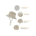 thumbnail image 2 of Cute Baby Sun Hat Summer UPF 50+ Sun Protective Wide Brim Beach Bucket Hats for Toddler Boys and Girls Khaki 6-12 Months, 2 of 11