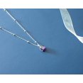 thumbnail image 4 of February Birthstone, Amethyst Necklace, Ball Chain Necklace, Birthstone Necklace, February Birthday, Birthstone Jewelry, February Necklace, 4 of 4