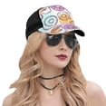 thumbnail image 5 of Disketp Donuts and Coffee Print Trucker Hat Men Women - Mesh Baseball SnapBack Cap, 5 of 7