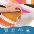 thumbnail image 5 of Yayeee Kitchen Curtains Tier Set of 2 Light Filtering 57"x24" Over Sink Window Panels, Swirling Circles, 5 of 7