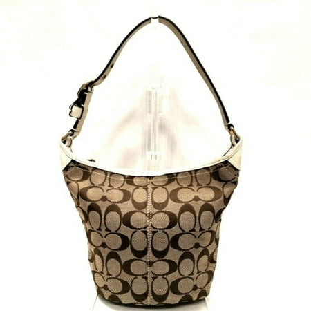 Authenticated Used Coach COACH signature 40896 canvas bag handbag ladies
