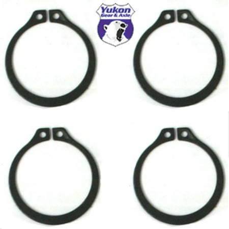 Yukon Gear (4) Full Circle Snap Rings / Fits Dana 60 733X U-Joint w/ Aftermarket