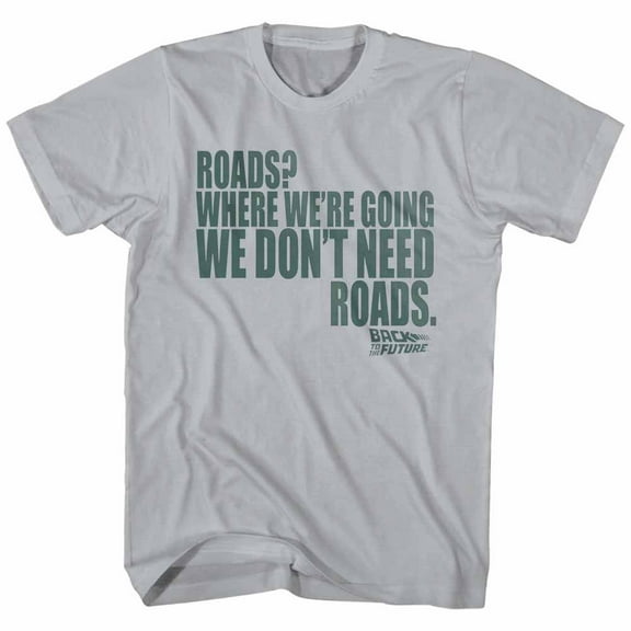 Back To The Future Roads Licensed Adult T Shirt