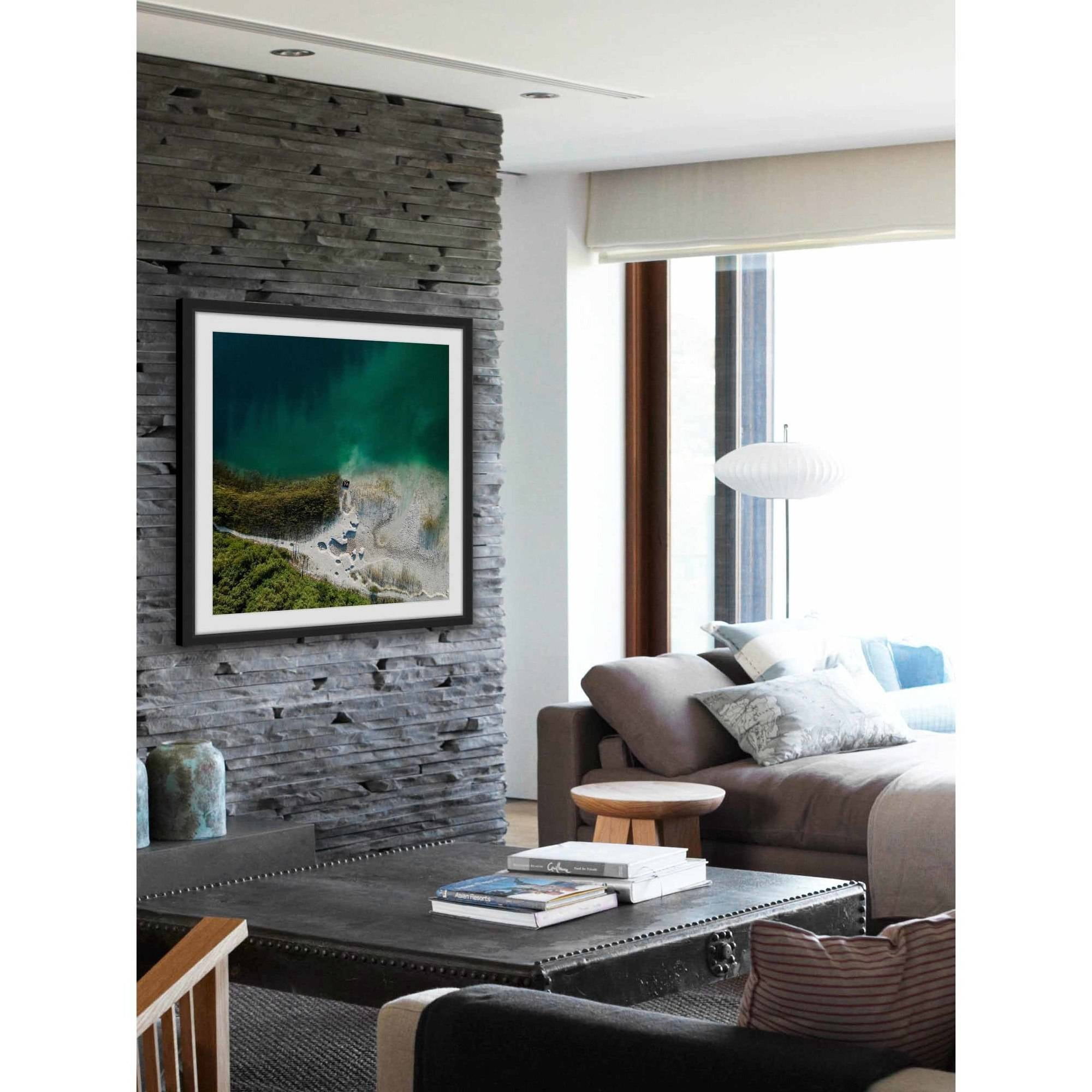 Marmont Hill "Sea Foam" By Karolis Janulis Framed Painting Art Print, 12.0" x 1.5"