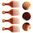 thumbnail image 5 of 4pcs Plastic Hair Pick Combs Smooth Hair Pick Combs for Afro Hair Curly Hair, 5 of 8