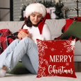 thumbnail image 5 of Xuniizn Christmas Pillow Covers 18x18" - Holiday Decorative Throw Pillow Cases for Couch, Sofa, Bed Seasonal Christmas Decorations for Home, 5 of 7
