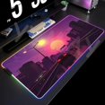 thumbnail image 3 of Alfombrilla de ratón RGB Neon City, alfombrillas de ratón para juegos, alfombrilla LED para ratón, alfombrilla para teclado, alfombrilla antideslizante, la mejor opción, alfombrilla para ratón XXL, al, 3 of 5