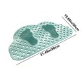 thumbnail image 2 of Racsoh Non Slip Bathtub Mat, 1Pc Inside Shower Floor Mats with Suction Cups and Drain Holes, Household Bath Massage Foot Mat for Bathroom Tub, 31.49 x 19.68inch (Green), 2 of 5