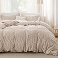 thumbnail image 1 of Housse de Couette Grand - Housse de Couette Tuftée Teinte Cationique, 3 Pcs Shabby Chic Boho, 1 of 7