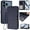 Blue, variant on Wallet Case for iPhone 17 Pro Max, PU Leather Protective Case Wallet with Card Holder/Cash Slot, Flip Kickstand, Wrist Hand Strap, Magnetic Clasp, Shockproof Full Body Phone Cover, Yellow
