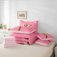 thumbnail image 6 of Homewish Animal Giraffe 7-Piece Twin Bedding Sets for Teens Boys Girls,Pink Brown Bedding Comforter Set,Pink Bubbles Breathable Sheet Sets,Ultra Soft Home Decor,Reversible, 6 of 8