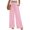 Pink, variant on Wide Leg Pants for Women Cozy High-Waisted Drawsring Gingham Pants Y2k Lounge Palazzo Plaid Trousers with Pockets Green M