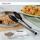 thumbnail image 3 of Pinzas KitchenAid de acero inoxidable con punta de silicona, 23 cm, color negro, 3 of 6