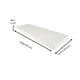 thumbnail image 2 of Repisa flotante de madera, rectangular, color blanco ELLEGANCE HOUSEWARE FS47825, 2 of 5