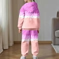 thumbnail image 7 of Kiijoy Toddler Girls Sweat Suit Ice Cream Print Cute Hoodie Sweatpants Set, Sizes 1-2T, 7 of 7
