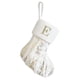 thumbnail image 2 of Adornos navideños Medias navideñas personalizadas con letras 22 cm Medias navideñas bordadas de Papá Noel Calcetín navideño a rayas Adornos colgantes para chimenea Árbol de Navidad Calcetín con letras, 2 of 5