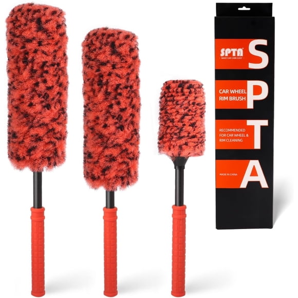 Juego de cepillos para ruedas SPTA Rim Cleaner Synthetic Ultimate, 3 unidades