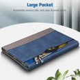 thumbnail image 3 of Fintie Case for Samsung Galaxy Tab S10 Plus 2024/ S9 Plus/ S9 FE Plus 5G 12.4 Inch 2023 with Built-in S Pen Holder, Multiple Angle Portfolio Business Cover with Pocket Auto Sleep/Wake, Denim Indigo, 3 of 10