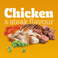 thumbnail image 3 of Pedigree Tender Bites Small Breed Chicken & Steak Flavour Dry Dog Food 2kg, 3 of 12