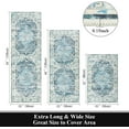thumbnail image 2 of Boho Kitchen Rugs Sets of 3 Distressed Kitchen Mats for Floor Non Skid Washable Laundry Room Runner Rug Kitchen Area Rug Carpet for Kitchen Floor Hallway Entryway, Vintage Green, 2 of 6