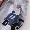 thumbnail image 6 of Kids Boy Girl Clothes Cotton Pants and Leggings Cartoon Pattern Drawcord Elastic Waistband Jogger Pant Cute Sweatpant (4 Years, Gray), 6 of 6