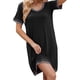 thumbnail image 4 of Camisones de mujer Camisa de dormir de manga corta Camisa de dormir cómoda, 4 of 5