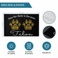 thumbnail image 6 of Cats Pawprints Placemats Set of 6, Yellow Black Buffalo Plaid Pets Paw Placemats for Dining Table, Place Mats for Kitchen Tabletop, Waterproof Wipeable Dining Table Mats Set, 6 of 9