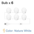 thumbnail image 1 of LED Maskeup Mirror Light Full Backlit Mirror USB Dimmle Table Mirror with Light 3 Colors Lights ,Widely Use, 1 of 7