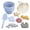 Light Violet, variant on DOMELAY Travel Friendly Beach Set Sea Beach Sand Toys Sensory Playset Modern Baby Beach Pink