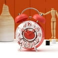 thumbnail image 4 of Alarm Clock 4" Twin Bell Analog Alarm Clock for Bedroom Battery Operated Bedside Clock with Backlight, 4 of 9