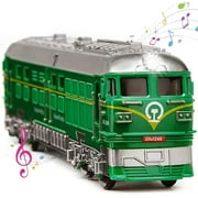 Train Toys for Kids with Sound & Light - Train Set for 3 4 5 6 7 Years Old Boys Girls Classic Toy Gift for Holiday, Birthdays or Christmas