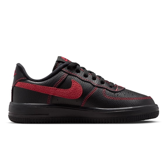 Little Kid's Nike Force 1 Low LV8 3 Lace Blk/University Red (IM7997 001) - 12.5
