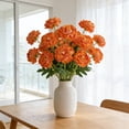 thumbnail image 4 of JHyouerji Artificial Flowers,Orange Artificial Peonies,Silk Peonies Flowers Bouquet for Centerpiece Table Wedding Party Home Decor, 4 of 7