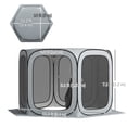 thumbnail image 3 of Outsunny 11ft Pop Up Screen Tent, UPF50+ Camping Gazebo with Carry Bag, 3 of 10