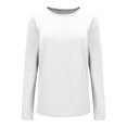 thumbnail image 4 of AherBiu Long Sleeve Tops for Women Casual Loose T Shirts Pullover Crewneck Basic Layer Top Tees Blouse, 4 of 7