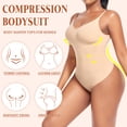 thumbnail image 2 of Slimming Shapewear Bodysuit for Women Tummy Control Sculpting Body Shaper Thong Bodysuit Shaping Tank Tops, 2 of 5