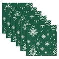 thumbnail image 6 of Qxltty Green Christmas Tree Napkins 20×20in Perfect for Parties Dinners Weddings Cocktail Housewarming Cloth Napkins Set of 6, 6 of 8